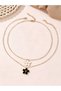 Pack of 2 -Girls Multi-Color Dainty Flower Pendant Necklaces