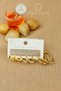 Steel Earring Set - Heart Flat Hoop Earring Set 3 Pairs Hoop Steel Earrings Non Tarnish Non Fade - 2