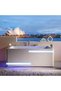 Dallas Massage Bathtub - 170x12ox63 Cm, White, Acrylic And Metal - 2