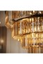 Rivoli 18-Light Crystal Chandelier – Crystal And Metal – Amber - Black – 100 Cm, Crystal, Glass - 3