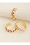 Girls Set of 3 - Embellished Butterfly Rings - 2