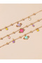 Pack of 3 - Girls Multi-Color Star and Planet Charm Bracelet - 6