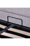 Maxillux ArcusUpholstered Kids Bed With Hydraulic Storage + Usb-grey, Engineered Wood, Fabric - 7