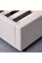 Maxillux Linea 90X200 Upholstered Kids Bed With Usb-beige, Engineered Wood, Fabric - 5