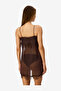 Women's Brown Lightweight Polyester Nightdress - 4