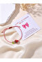 Girls Multi-Color Strawberry Charm Woven Bracelet - 2
