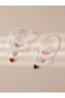 Pack of 6 - Girls Multi-Color Glitter Butterfly Pendant Choker Necklaces - 3