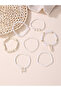 Pack of 7 - Girls White Pearl and Seashell Beaded Bracelets - 3