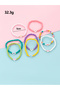 Pack of 5 - Girls Multi-Color Heart Beaded Bracelets - 4