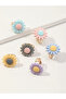 Girls Set of 6 - Daisy Flower Rings - 6