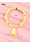 Girls Yellow Gummy Bear Charm Beaded Bracelet - 4