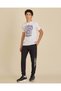 Senior Boys Black Printed Track Pants - 2