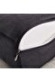 Verve Knee Support Firm Molded Memory Foam Pillow, Ash Grey, L 20 x W 25 x H 12 cm, Velvet Stretch - 2