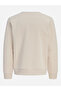 Beige Pullover Round Neck Sweatshirt - 7