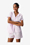 Women's Mix Short Sleeve Cotton Pyjama Set with Shorts