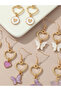 Girls Set of 6 - Butterfly Drop Earrings - 3