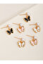 Girls Set of 3 - Butterfly Dangle Earrings - 3