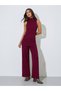 Set of 3 - Ribbed Knit Top, Cardigan and Pants - 3