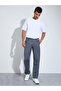 Charcoal Solid Regular Fit Trousers - 2