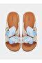 Brown Butterfly Detail Comfort Sandals - 5