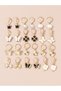 Girls Set of 12 - Butterfly Hoop Earrings - 4