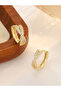 Embellished Huggie Earrings - 2