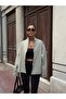 Straight Zipper Oversize Trench Jacket - 5