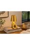 Decorative Table Lamp with Gold Sitting Man Figure – Modern Tabletop and Nightstand Accessory - 4