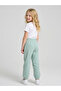 Girls Green Pintuck Details Printed Joggers By Juniorloom - 3
