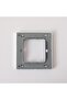 Single Blank Plate Aura Silver, Brushed Silver, Phosphor Copper, Switches, 86 x 90 - 2