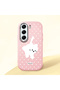 Tecno Camon 40(Cm5) Compatible Shock-Absorbing Camera Protected Pink Silicone Case Cat