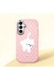 Samsung Galaxy A16 4G/5G Compatible Shock-Absorbing Camera Protected Pink Silicone Case Cat