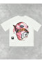 Printed Round Neck Short-Sleeve T-Shirt