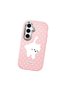 Samsung Galaxy S24 Compatible Shock-Absorbing Camera Protected Pink Silicone Case Cat - 3