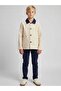 Boy's Gabardine Design Jacket with Collar Detail