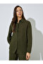 Olive Textured Shirt and Trousers Co-ord Set - 3