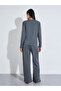 Cotton V Neck Button Front T-Shirt and Pyjama Set - 6