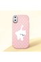 iPhone X/Xs Compatible Shock-Absorbing Camera Protected Pink Silicone Case Cat