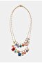 2-Piece Colorful Charm Necklace
