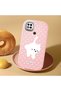 Redmi 9C/10A Compatible Shock-Absorbing Camera Protected Pink Silicone Case Cat - 2