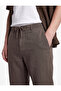 Regular Fit Cotton Chino Muslin Trousers with Belted Laces, Buttons and Pockets - 4