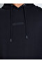 Men Black Embroidered Relaxed Fit Hoodie - 4