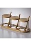Blackstone Glass Jars 350ML With Bamboo Tray And Scoop YK4116, Suitable For Kitchen - 2