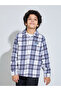 Multi-Color Checked Button-Up Shirt with Embroidery - 3