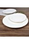 Royal Orchid New Bone China Embossed Side Plate – 20cm, White, Loose Crockery - 6