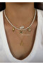 3-Piece Sea Shell Pearl Summer Necklace Set Combination - 3