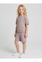 Girls Beige Graphic Print T-Shirt and Shorts Co-Ord Set By Juniorloom - 2