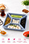5-Compartment Breakfast Serving Container with Lid – 24 cm