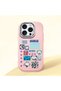 Pink Silicone Case Compatible with iPhone 15 Pro with Shock-Absorbing Camera Protections