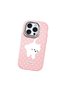 iPhone 15 Pro Compatible Shock-Absorbing Camera Protected Pink Silicone Case Cat - 4